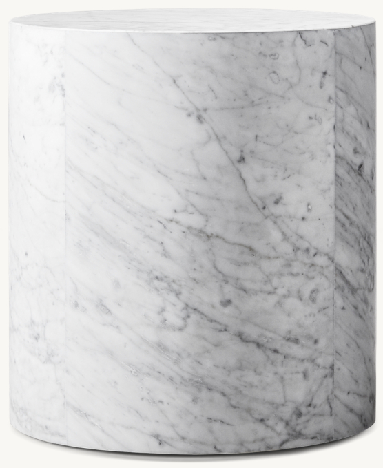 Marble Plinth Round Side Table