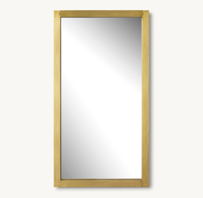 Front view of Metal Dovetail Mirror - Wide Frame 