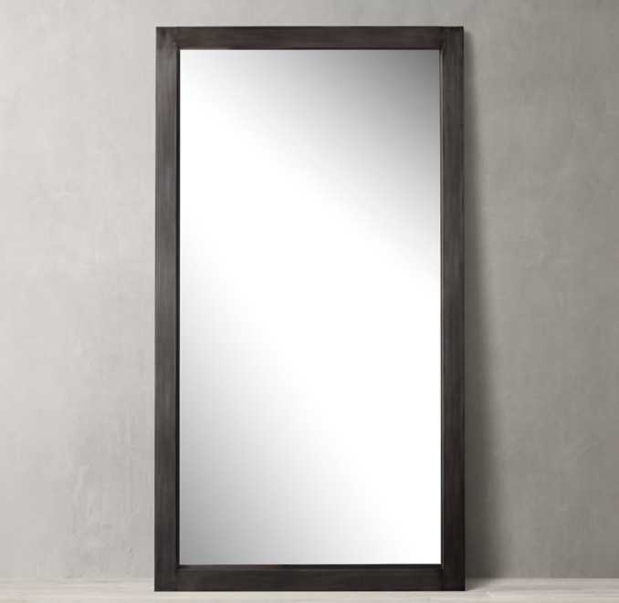 Metal Dovetail Leaner Mirror Wide Frame