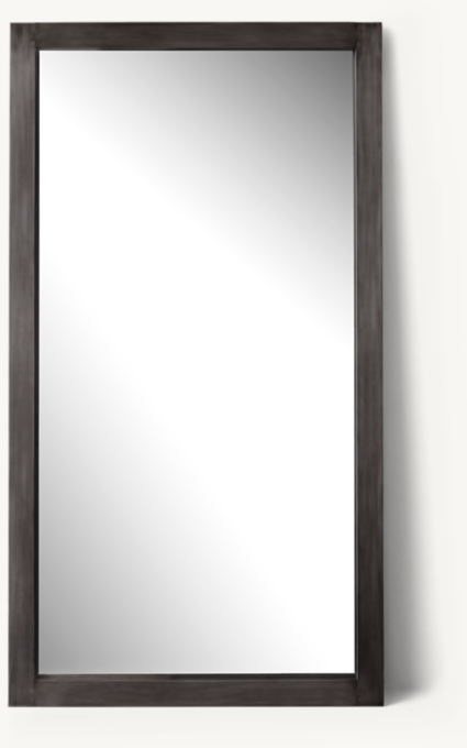 Front view of Metal Dovetail Mirror - Wide Frame 