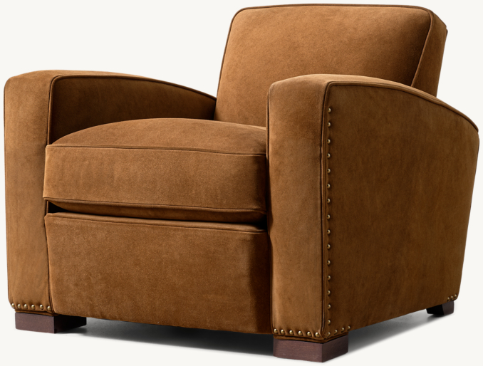Library Leather Chair with Nailheads