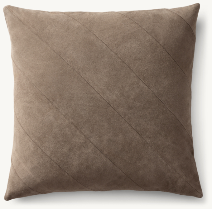 Basket Weave Suede Pillow Collection RH