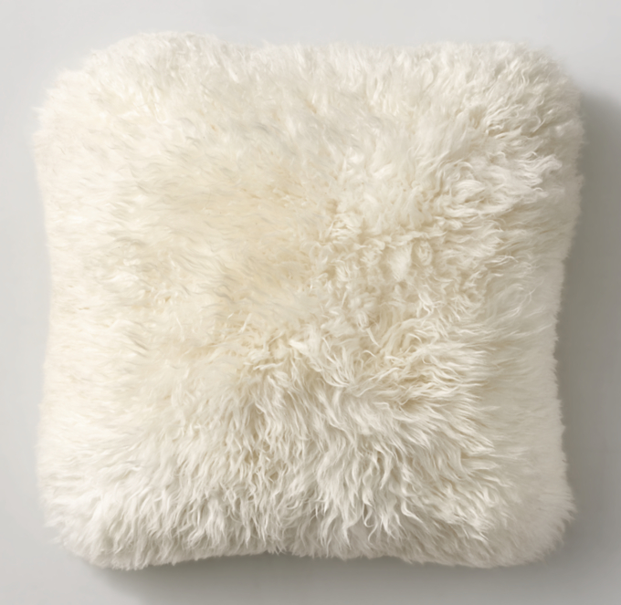 Yeti Sheepskin Pillow Cover Square