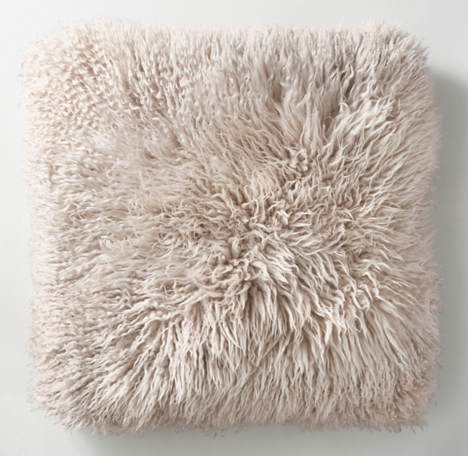 Yeti Sheepskin Pillow Cover Square