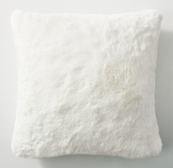 Lapin UltraFine Faux Fur Pillow Cover Square