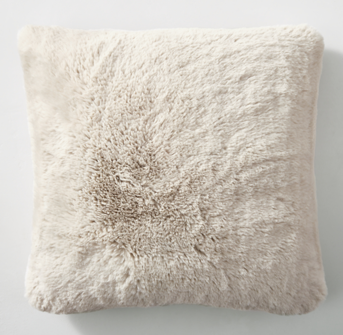 Lapin UltraFine Faux Fur Pillow Cover Square
