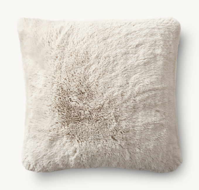 Lapin Ultra-Fine Faux Fur Pillow Cover - Square