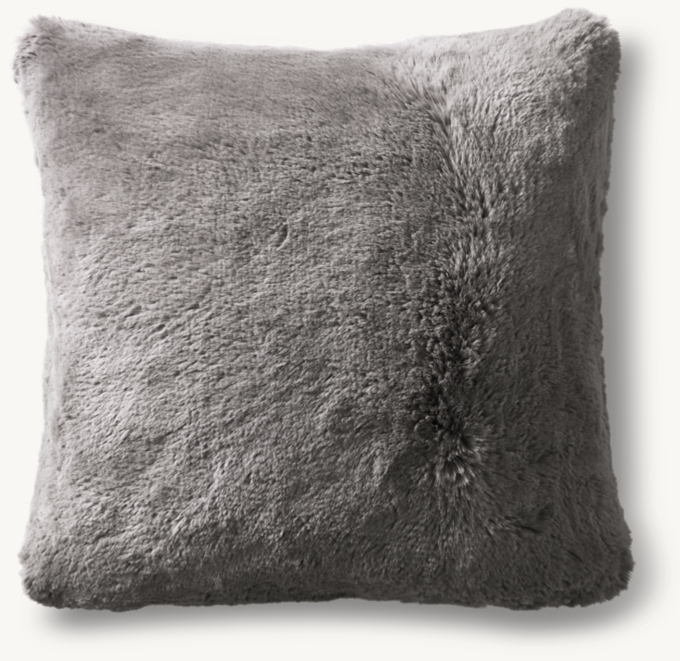 Lapin Ultra-Fine Faux Fur Pillow Cover - Square