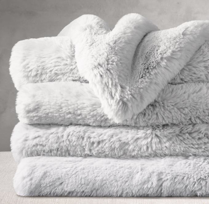 Restoration hardware ultra fine plush online throw