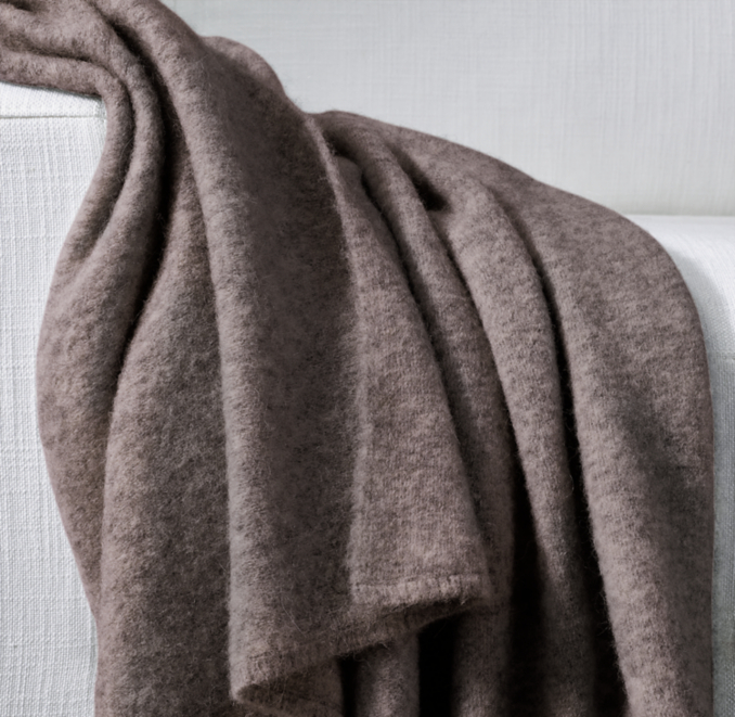 Alpaca Brushed Throw by Alicia Adams