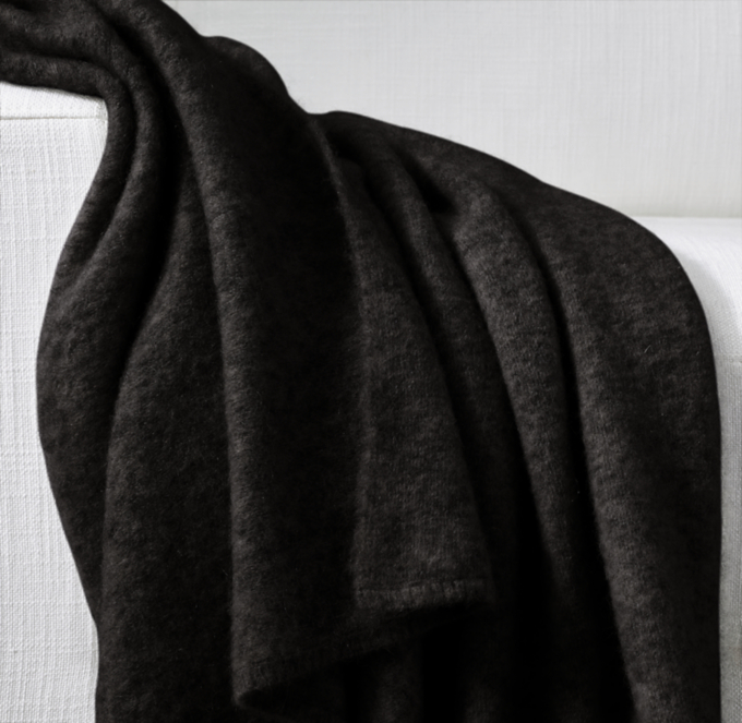 Alpaca Brushed Throw by Alicia Adams RH