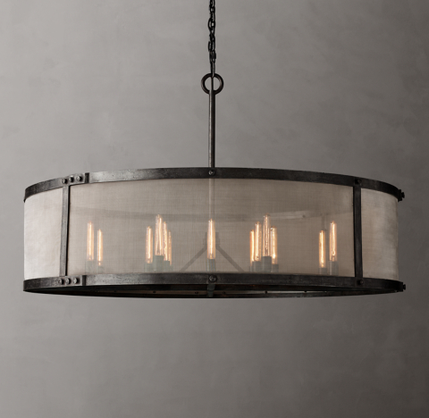 Riveted Mesh Chandelier Collection Rh