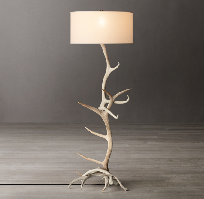next antler floor lamp