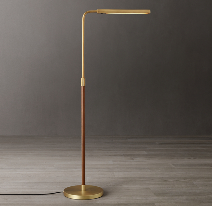 Ronan Leather Wrapped Task Floor Lamp