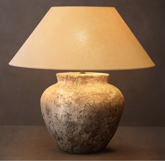 Terra Cotta Etruscan Urn Table Lamp