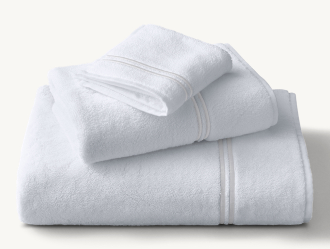 Hotel Satin Stitch Turkish Cotton Towel Set