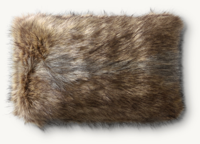 Ultimate Faux Fur Pillow Cover - Lumbar | RH