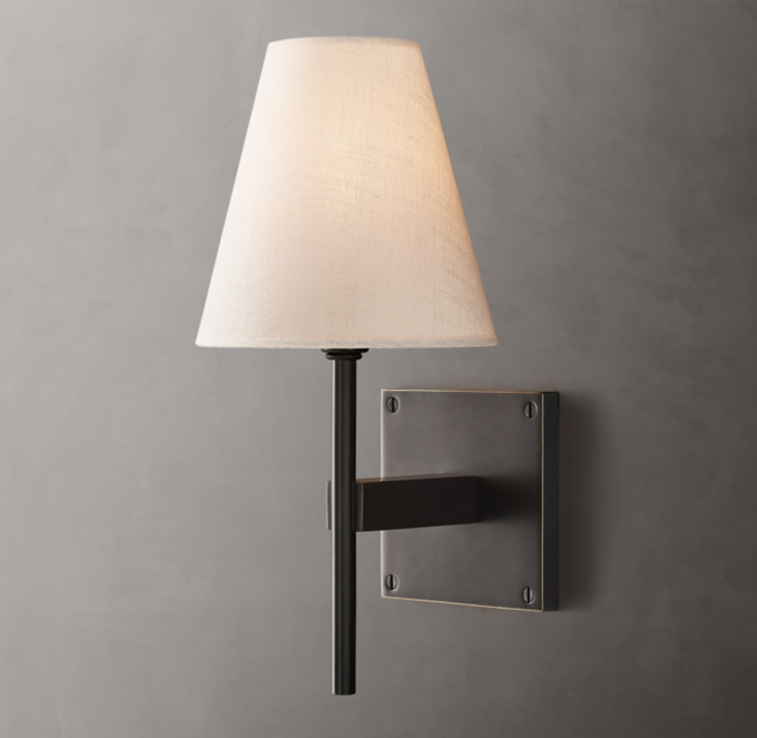 Fulham Linen Shade Sconce