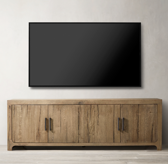 Davos Oak 4Door Media Console