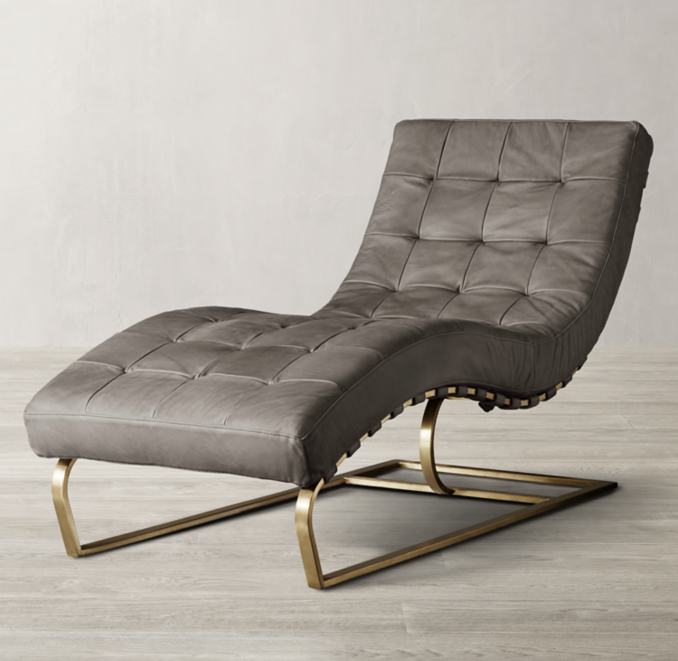 Rossi Leather Chaise