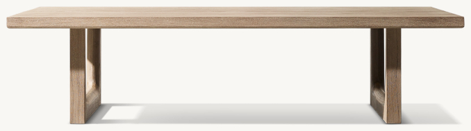 Front view of Navaro Rectangular Coffee Table 