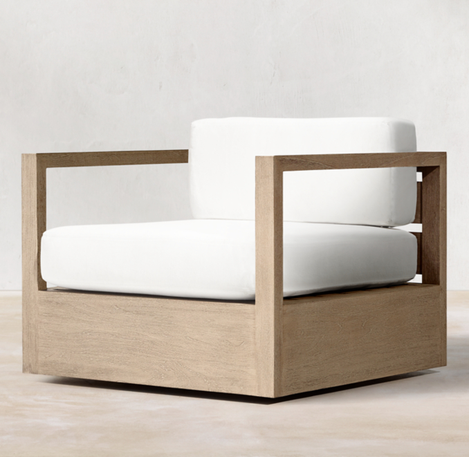 Aegean Teak Classic Swivel Lounge Chair