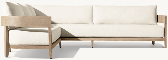 Balmain Teak Left-Arm L-Sectional