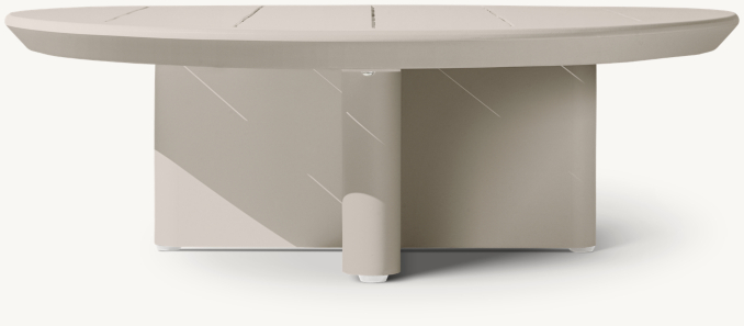 Balmain Aluminum Round Coffee Table