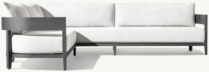 Balmain aluminum discount sofa