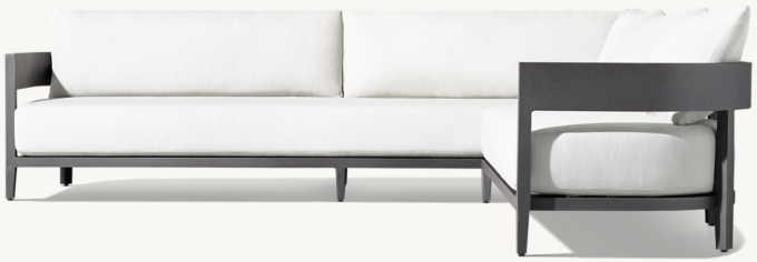 Balmain Aluminum Right-Arm L-Sectional