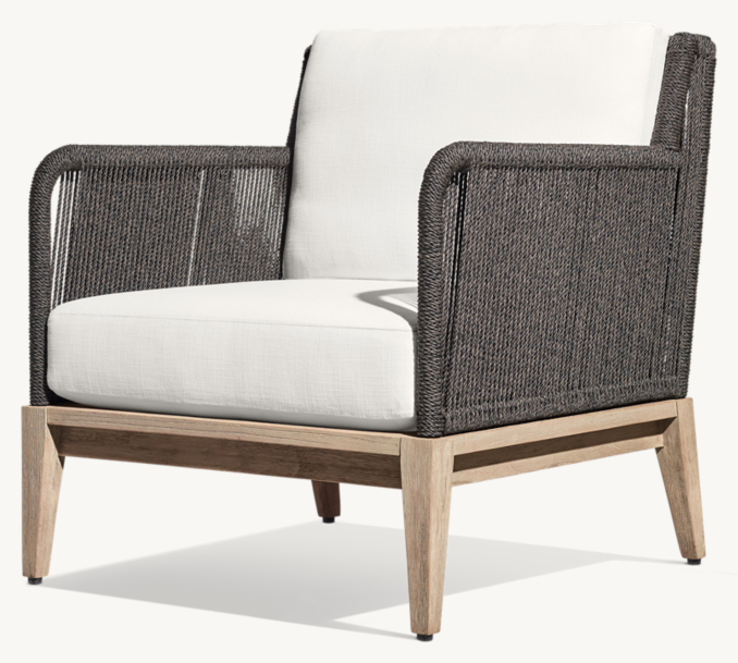 Three Quarter view of Albion Lounge Chair Cushions 