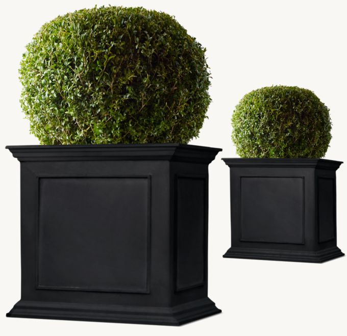 Estate Zinc Framed Panel Planter