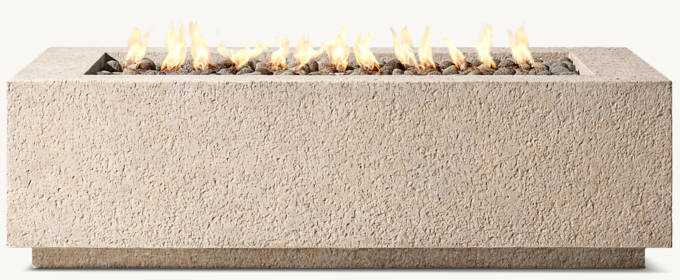 Yountville Rectangular Fire Table RH