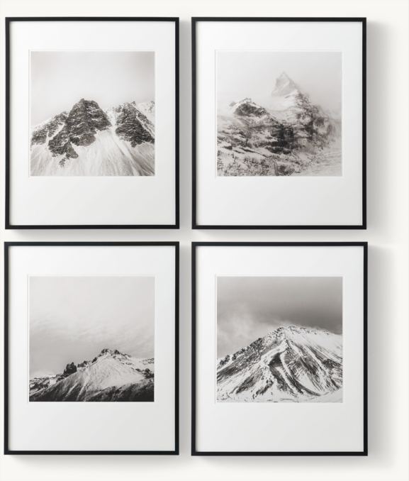 Front view of Brynjar Ágústsson: Mountaintops 1-4 Collection 