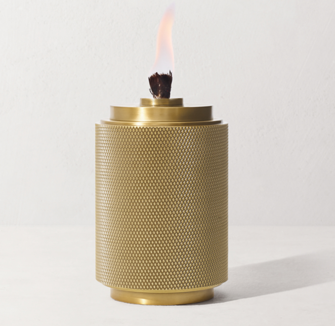 Lambeth Knurled Tabletop Torch | RH