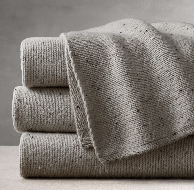 Alpaca Tweed Throw RH