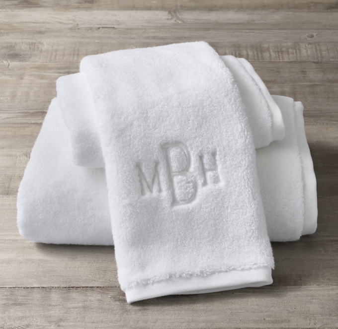 Monogrammed Ultra Soft Turkish Cotton Towel RH