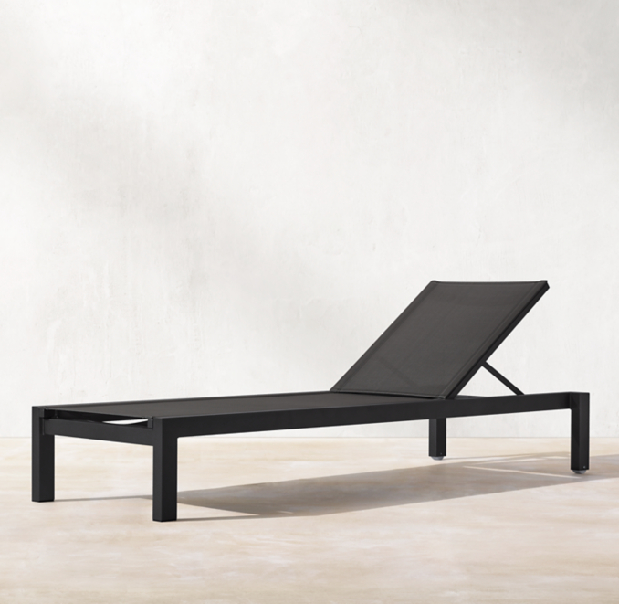 Aegean Aluminum & Mesh Stacking Chaise