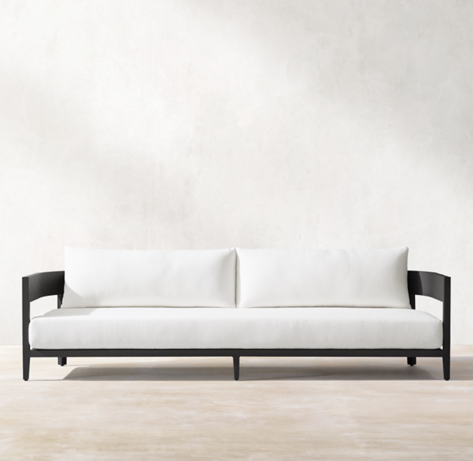 94" Balmain Aluminum Sofa