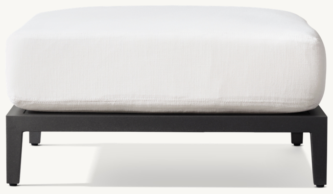 Balmain Aluminum Ottoman