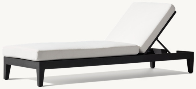 Balmain Aluminum Adjustable Chaise
