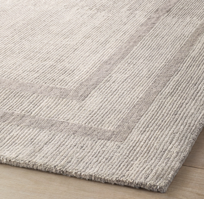 Marled Parallel Border Performance Rug