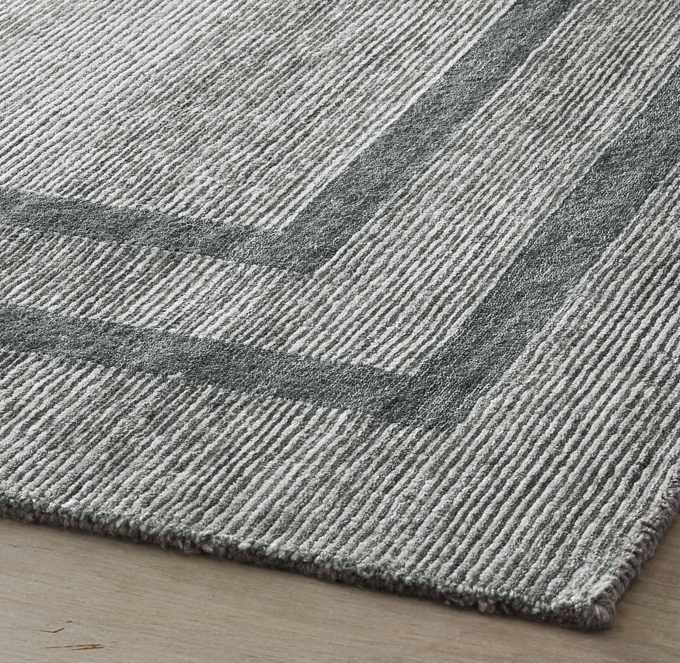 Marled Parallel Border Performance Rug