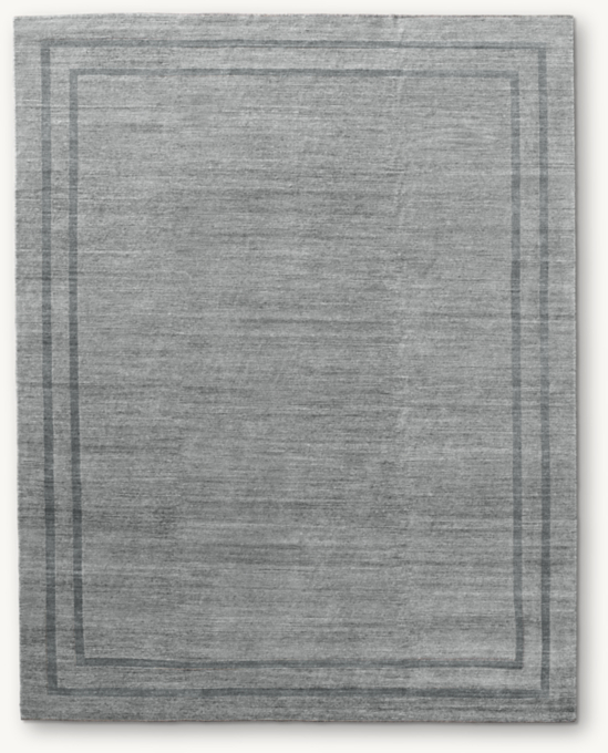 Marled Parallel Border Performance Rug