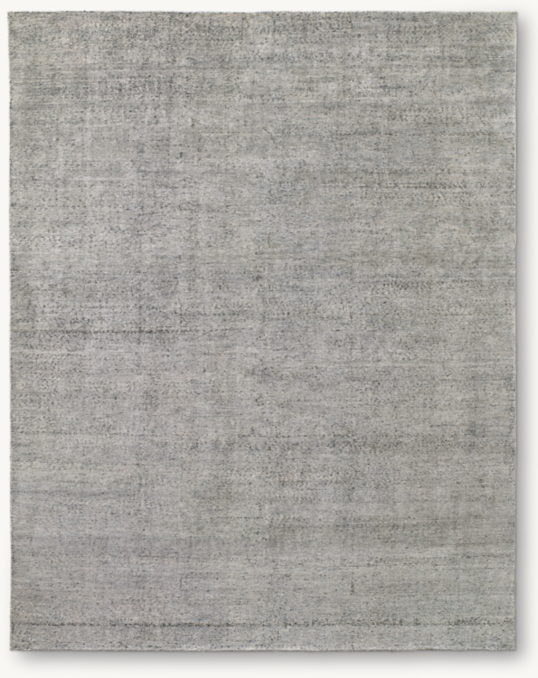 Overhead view of Lhasa Silk Rug 