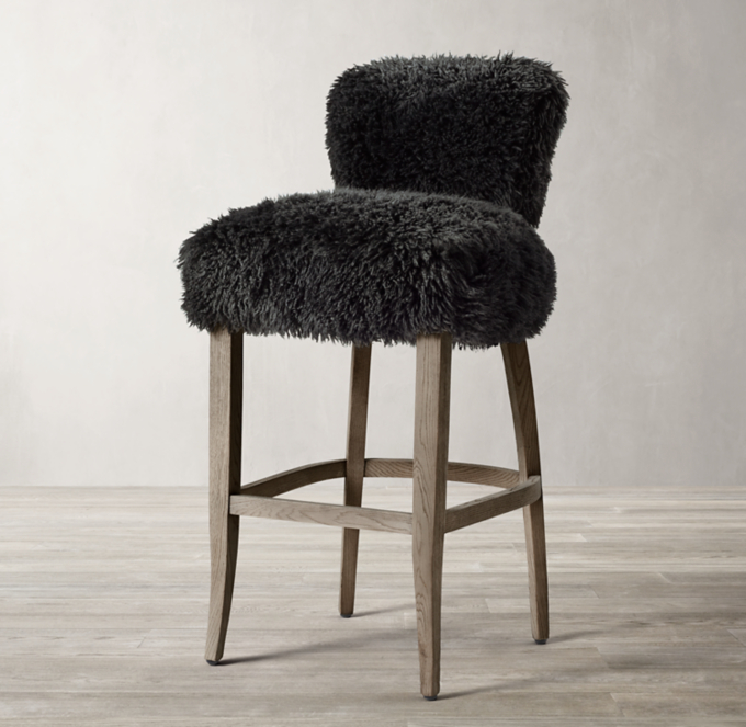 Adèle SHEEPSKIN Bar & Counter Stool