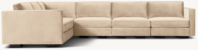 Maddox Slim-Arm Modular Left-Arm L-Sectional