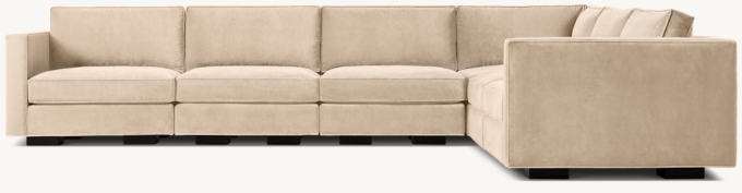 Maddox Slim-Arm Modular Right-Arm L-Sectional 