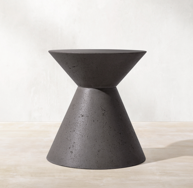 Geometric Concrete Side Table