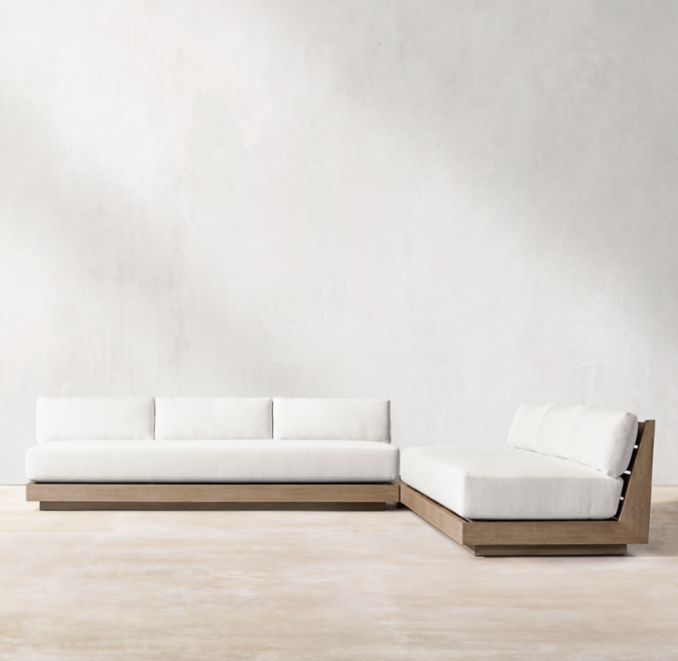 Maya L Sectional with Square Side Table